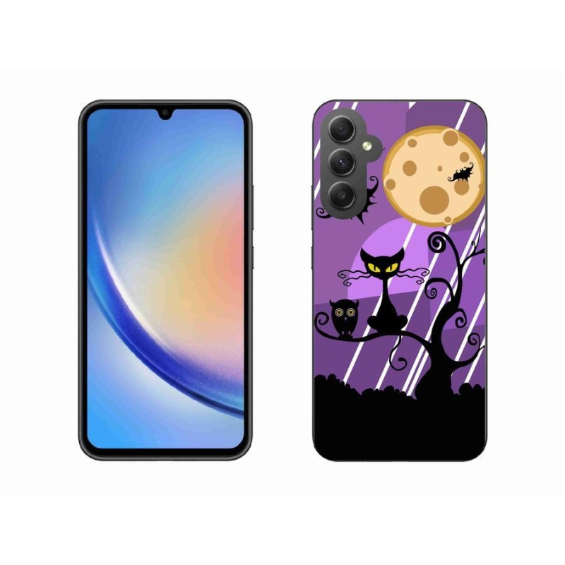 Gélový kryt mmCase na mobil Samsung Galaxy A34 5G - halloween