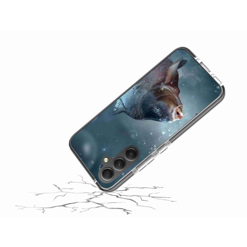 Gélový kryt mmCase na mobil Samsung Galaxy A34 5G - kapor a bublinky