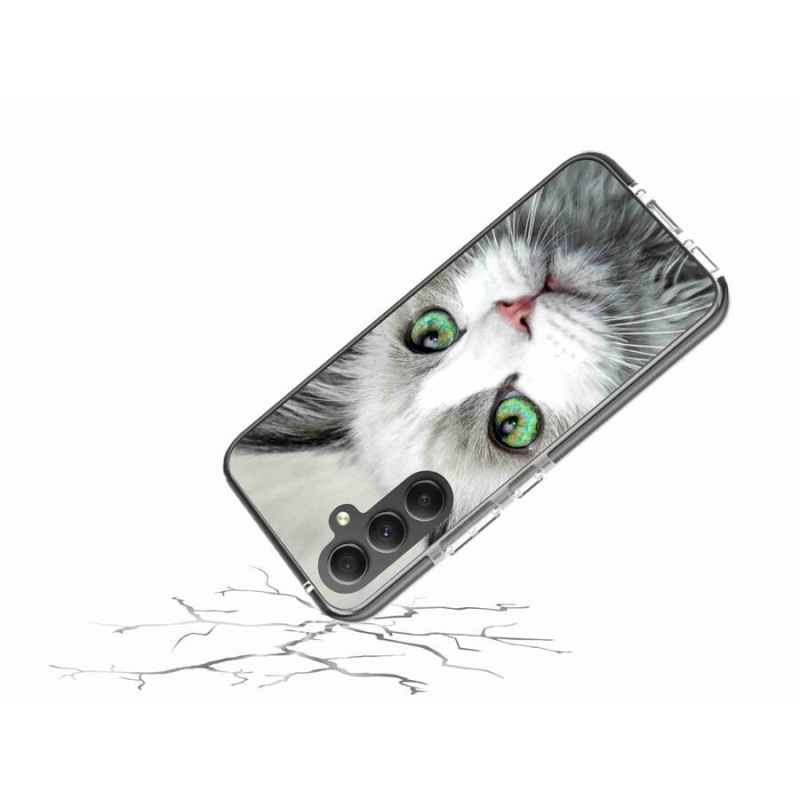 Gélový kryt mmCase na mobil Samsung Galaxy A34 5G - mačacie pohľad