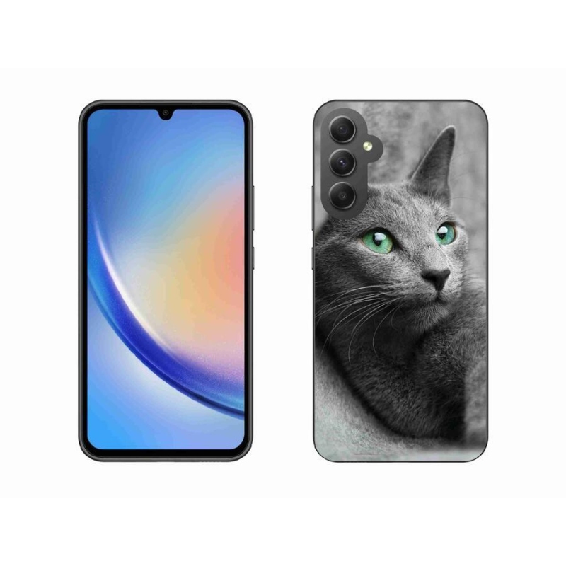 Gélový kryt mmCase na mobil Samsung Galaxy A34 5G - mačka 2