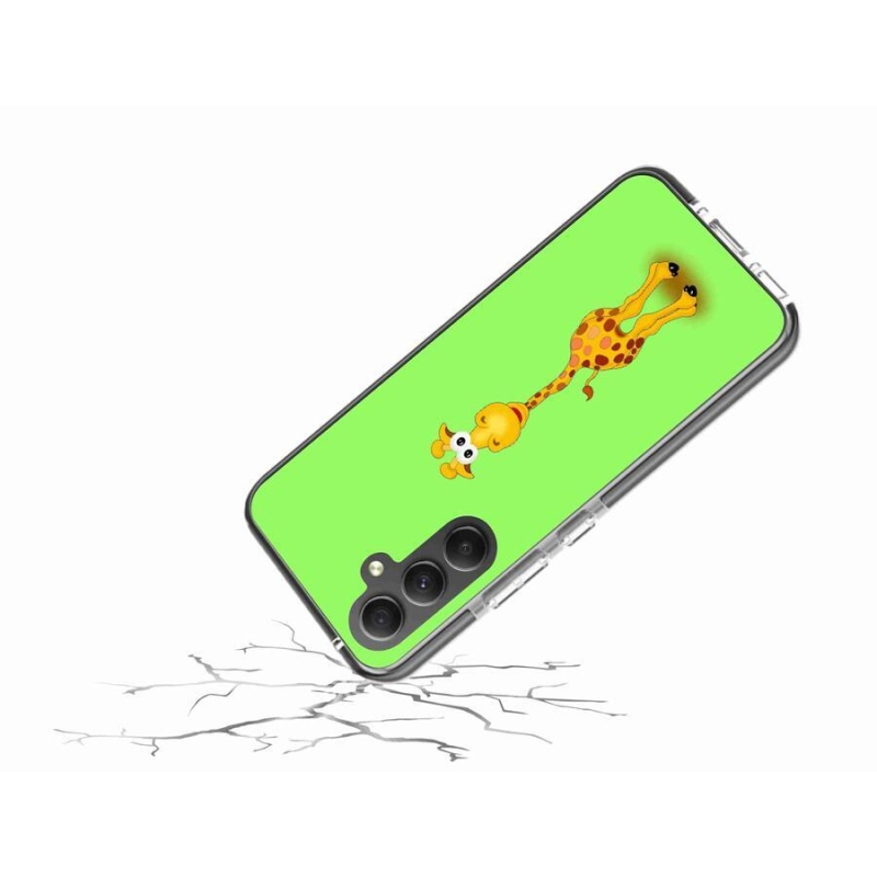 Gélový kryt mmCase na mobil Samsung Galaxy A34 5G - kreslená žirafa