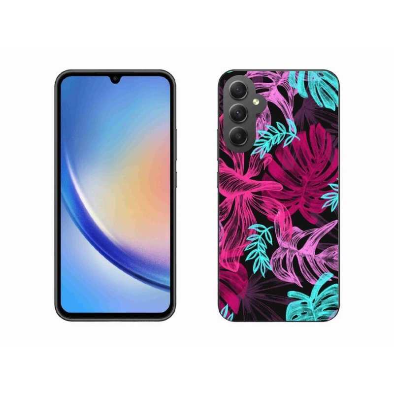 Gélový kryt mmCase na mobil Samsung Galaxy A34 5G - kvety 1