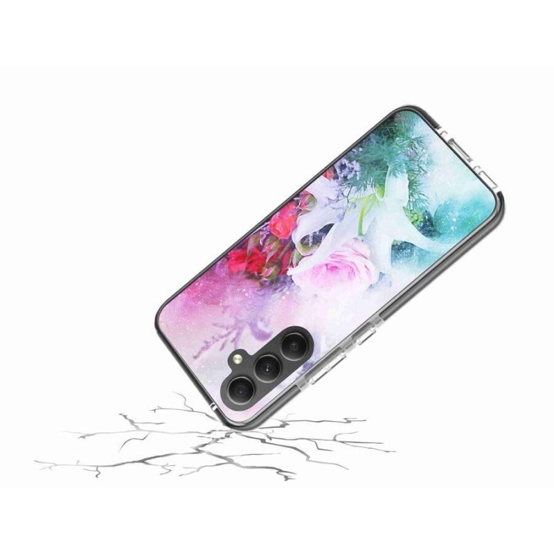 Gélový kryt mmCase na mobil Samsung Galaxy A34 5G - kvety 4