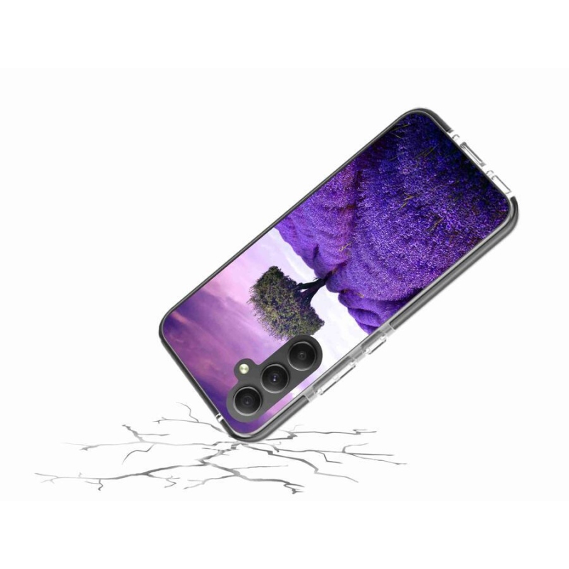 Gélový kryt mmCase na mobil Samsung Galaxy A34 5G - levanduľová lúka