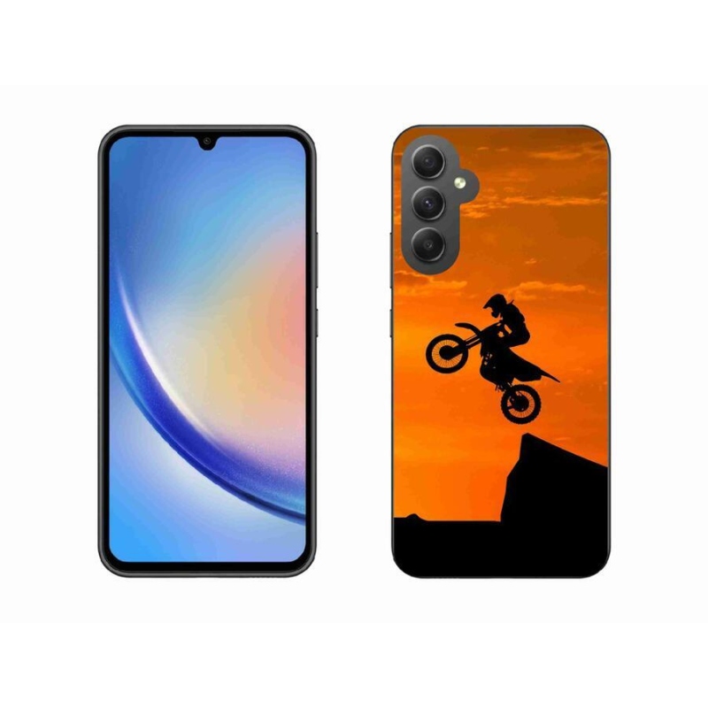 Gélový kryt mmCase na mobil Samsung Galaxy A34 5G - motocross