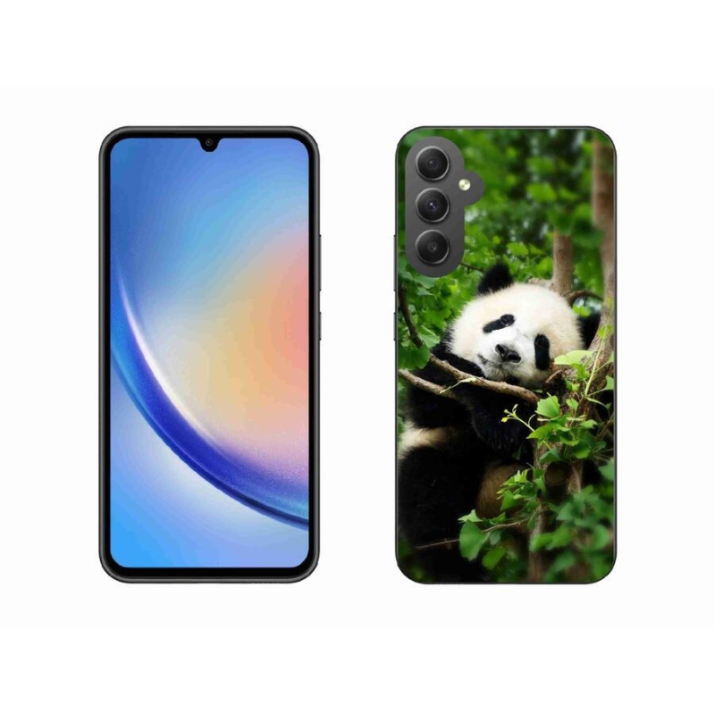 Gélový kryt mmCase na mobil Samsung Galaxy A34 5G - panda