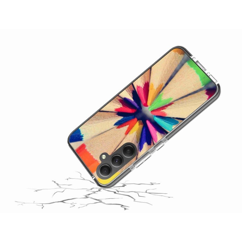 Gélový kryt mmCase na mobil Samsung Galaxy A34 5G - pastelky