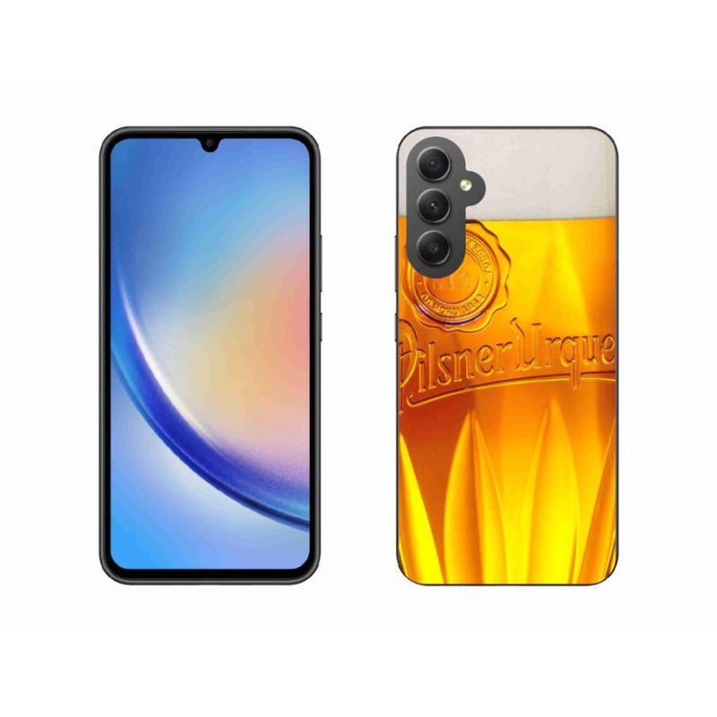 Gélový kryt mmCase na mobil Samsung Galaxy A34 5G - pivo