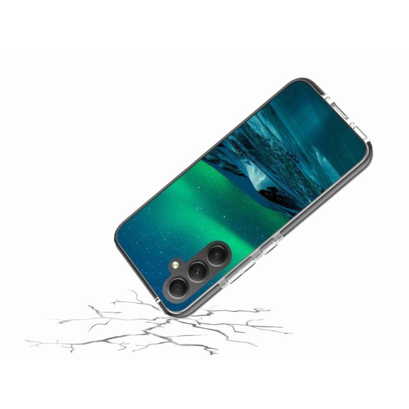 Gélový kryt mmCase na mobil Samsung Galaxy A34 5G - polárna žiara