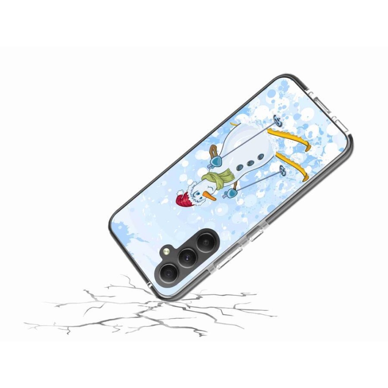 Gélový kryt mmCase na mobil Samsung Galaxy A34 5G - snehuliak