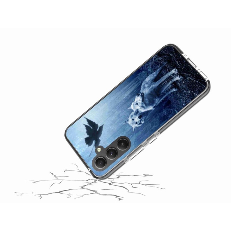 Gélový kryt mmCase na mobil Samsung Galaxy A34 5G - vlci v lese