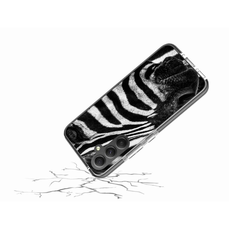 Gélový kryt mmCase na mobil Samsung Galaxy A34 5G - zebra