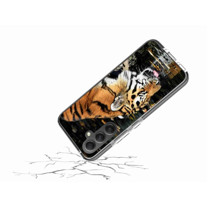 Gélový kryt mmCase na mobil Samsung Galaxy A34 5G - smädný tiger