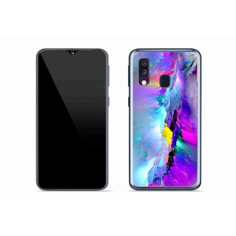 Gélový kryt mmCase na mobil Samsung Galaxy A40 - abstrakt