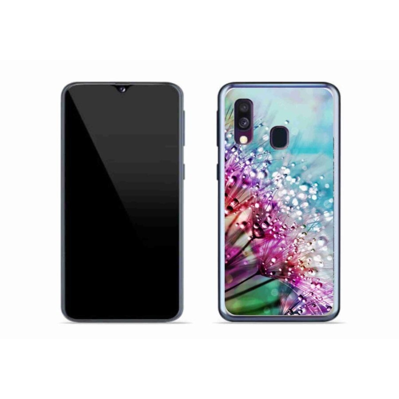 Gélový kryt mmCase na mobil Samsung Galaxy A40 - farebné kvety