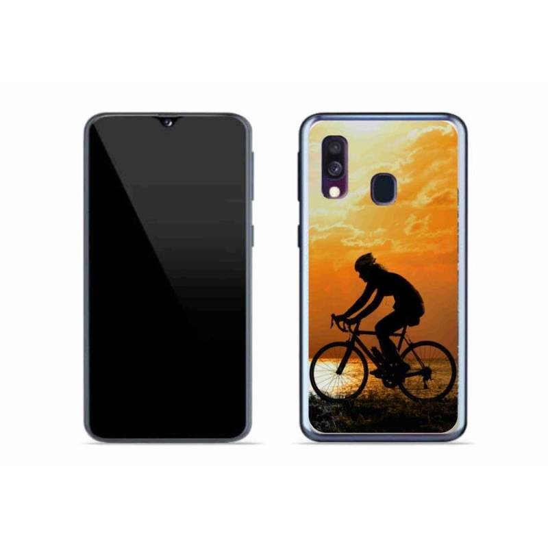 Gélový kryt mmCase na mobil Samsung Galaxy A40 - cyklovýlety