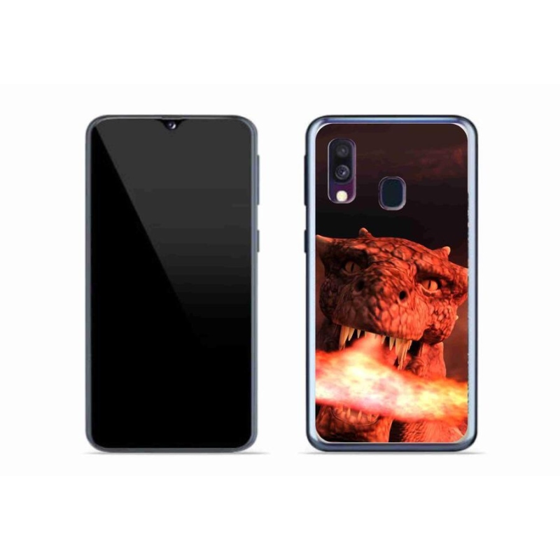 Gélový kryt mmCase na mobil Samsung Galaxy A40 - drak