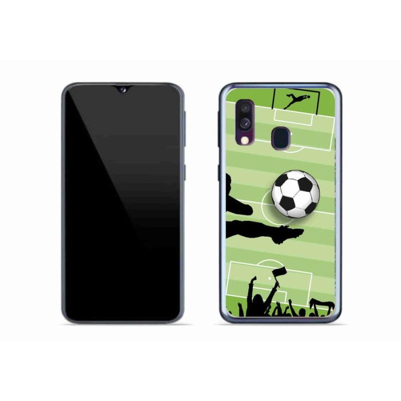 Gélový kryt mmCase na mobil Samsung Galaxy A40 - futbal 3