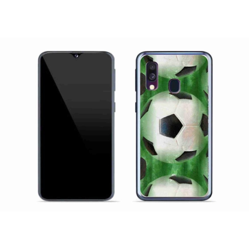 Gélový kryt mmCase na mobil Samsung Galaxy A40 - futbalová lopta