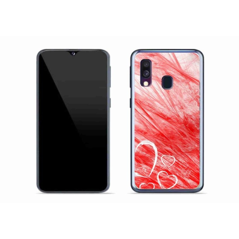 Gélový kryt mmCase na mobil Samsung Galaxy A40 - heart