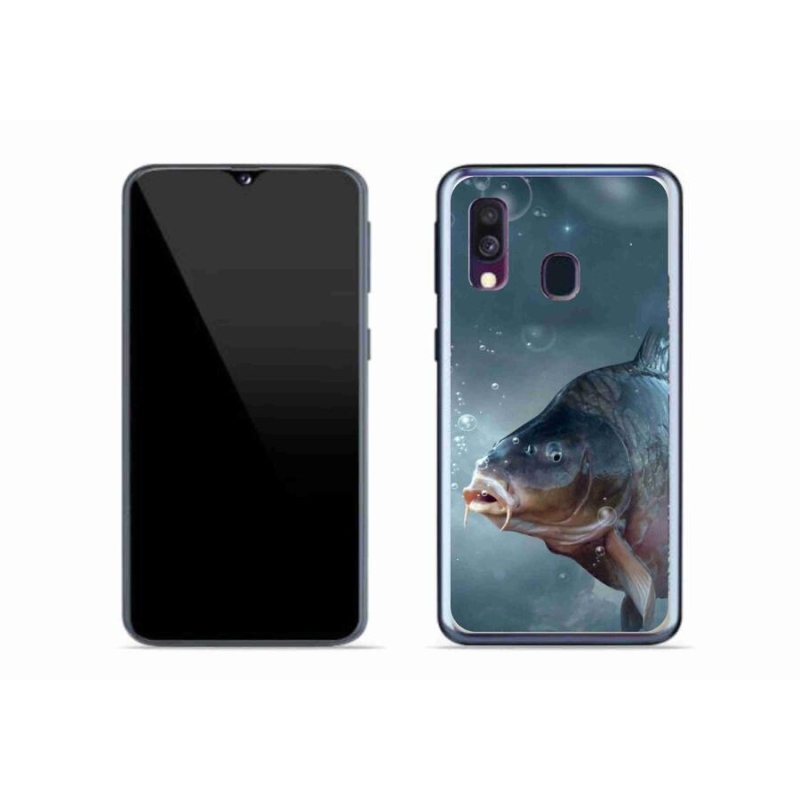 Gélový kryt mmCase na mobil Samsung Galaxy A40 - kapor a bublinky