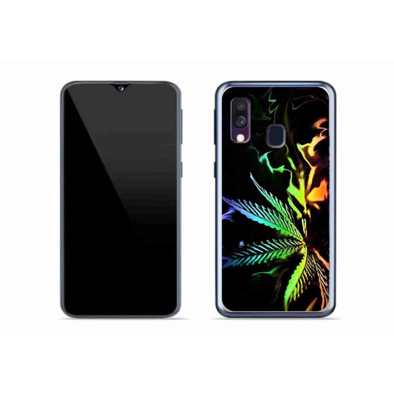 Gélový kryt mmCase na mobil Samsung Galaxy A40 - konope 2