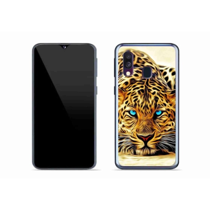 Gélový kryt mmCase na mobil Samsung Galaxy A40 - kreslený tiger