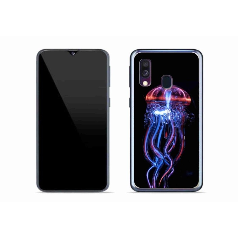 Gélový kryt mmCase na mobil Samsung Galaxy A40 - medúza