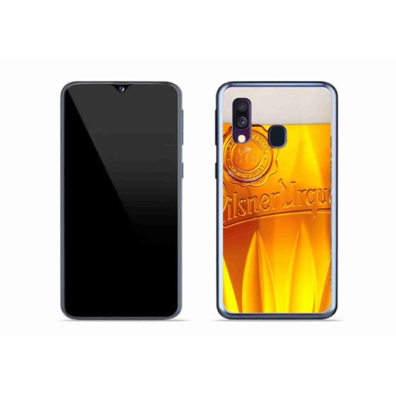 Gélový kryt mmCase na mobil Samsung Galaxy A40 - pivo