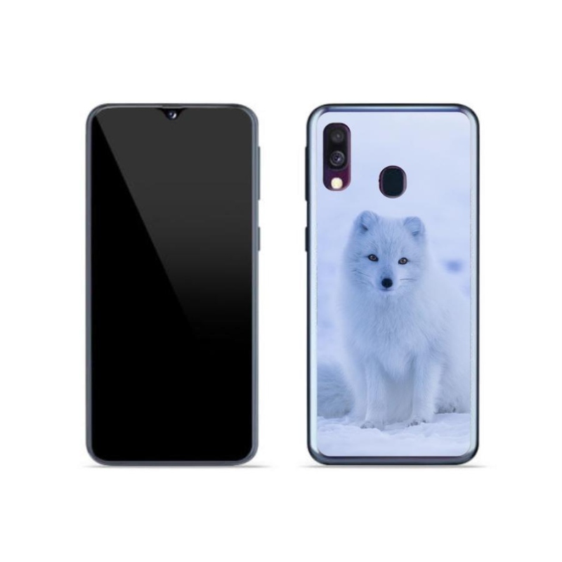 Gélový kryt mmCase na mobil Samsung Galaxy A40 - polárna líška