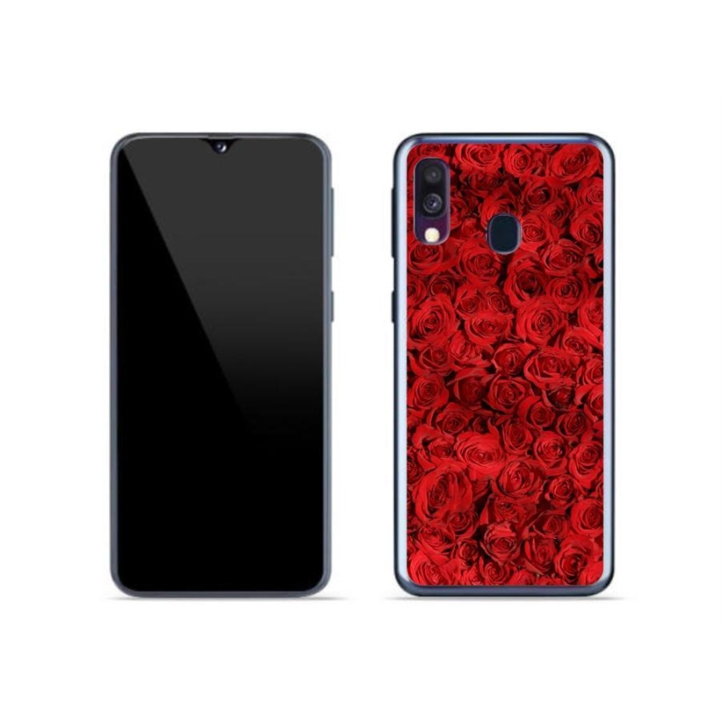 Gélový kryt mmCase na mobil Samsung Galaxy A40 - ruža