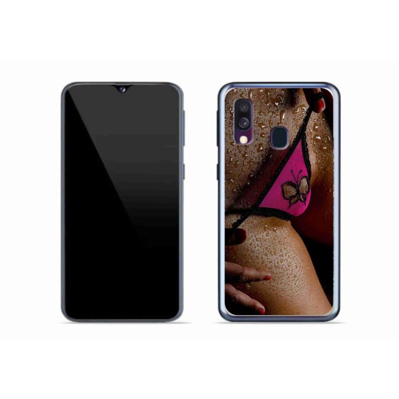 Gélový kryt mmCase na mobil Samsung Galaxy A40 - sexy žena