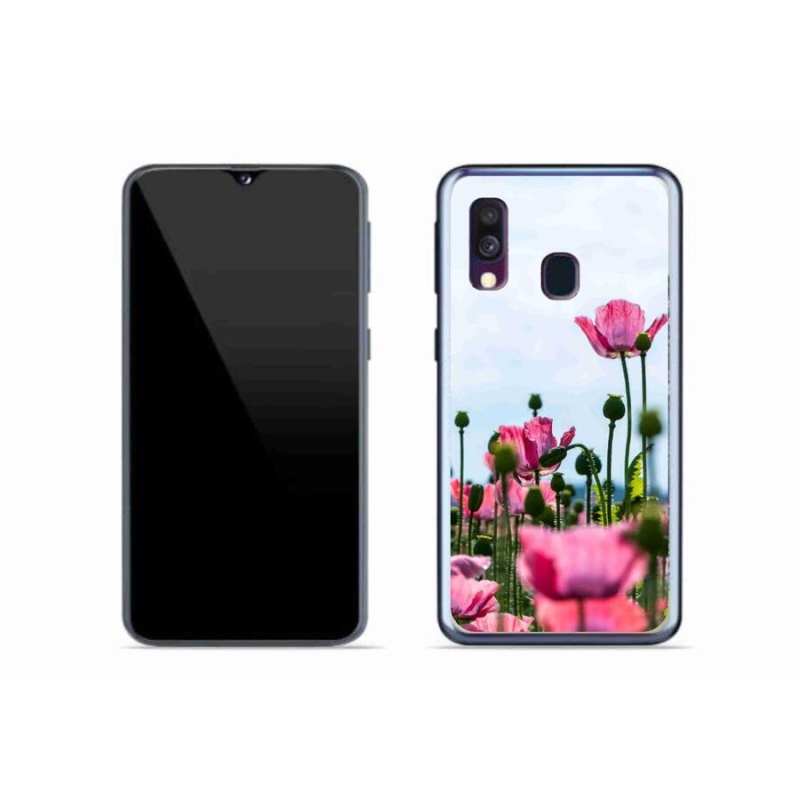 Gélový kryt mmCase na mobil Samsung Galaxy A40 - vlčí mak