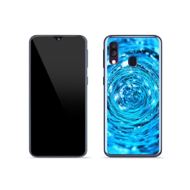 Gélový kryt mmCase na mobil Samsung Galaxy A40 - vodný vír