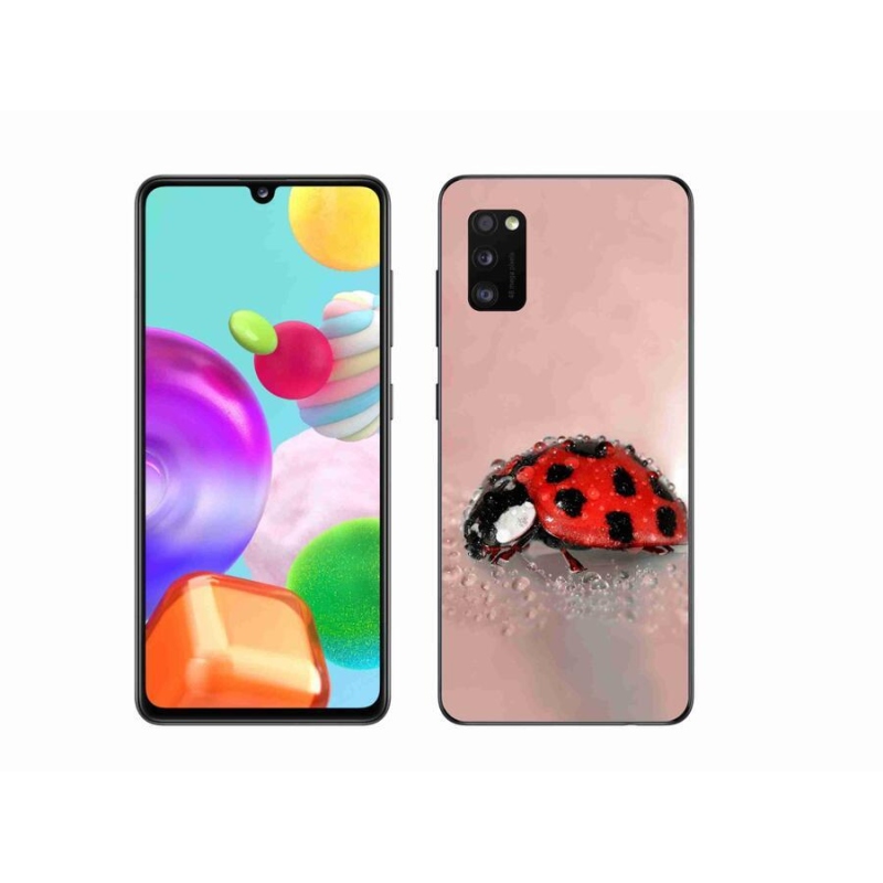 Gélový kryt mmCase na mobil Samsung Galaxy A41 - lienka