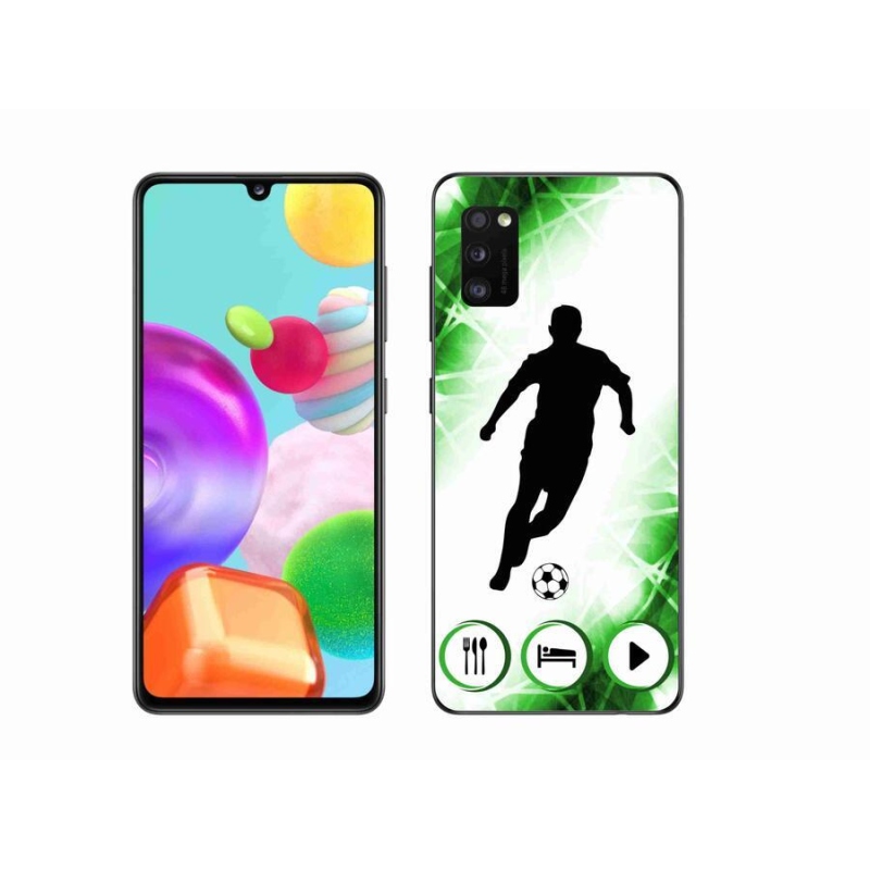 Gélový kryt mmCase na mobil Samsung Galaxy A41 - futbalista