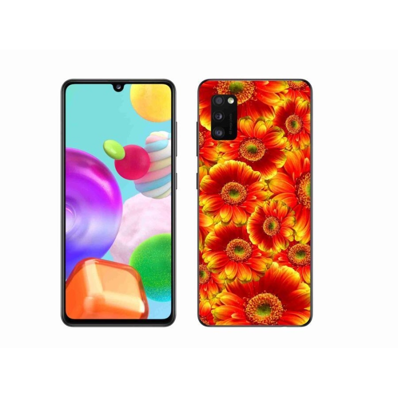 Gélový kryt mmCase na mobil Samsung Galaxy A41 - gerbera 1