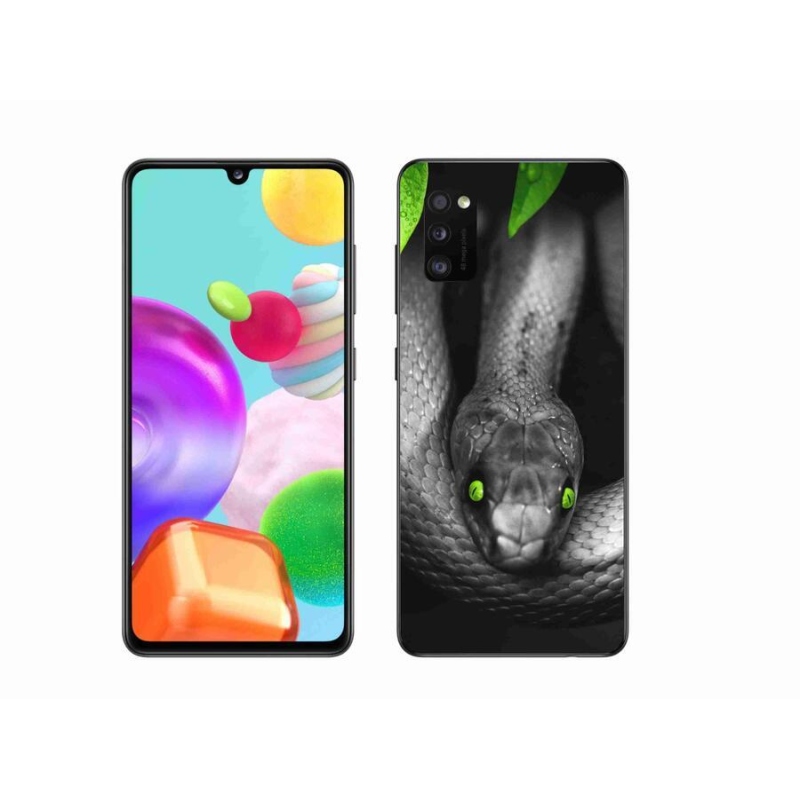 Gélový kryt mmCase na mobil Samsung Galaxy A41 - had