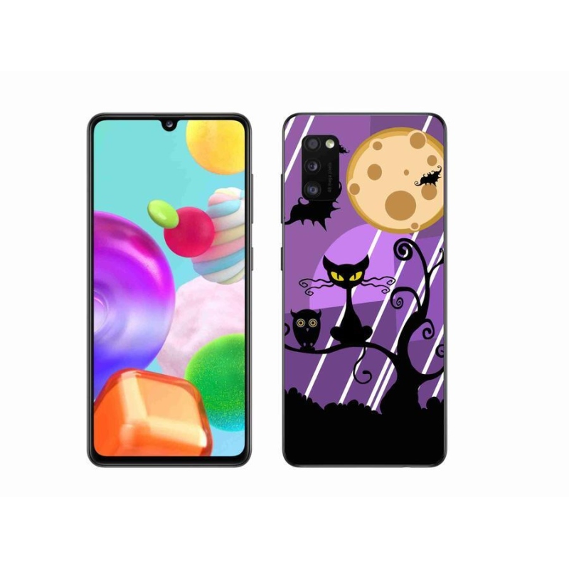 Gélový kryt mmCase na mobil Samsung Galaxy A41 - halloween