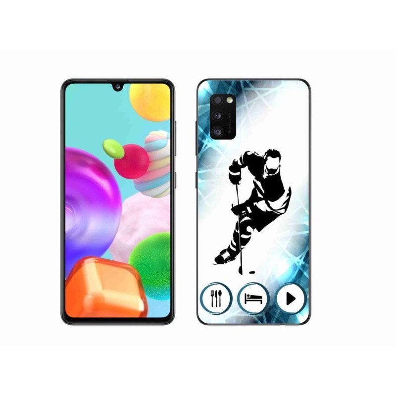 Gélový kryt mmCase na mobil Samsung Galaxy A41 - hokej 1