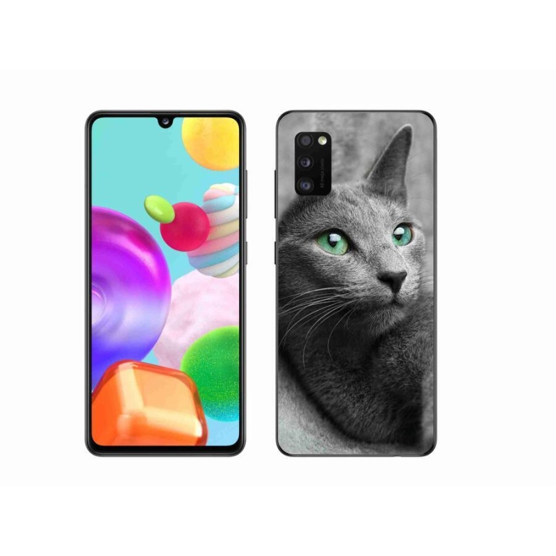 Gélový kryt mmCase na mobil Samsung Galaxy A41 - mačka 2