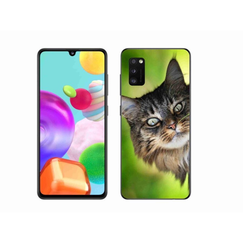 Gélový kryt mmCase na mobil Samsung Galaxy A41 - mačka 3