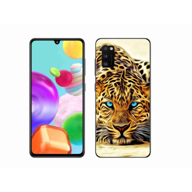 Gélový kryt mmCase na mobil Samsung Galaxy A41 - kreslený tiger
