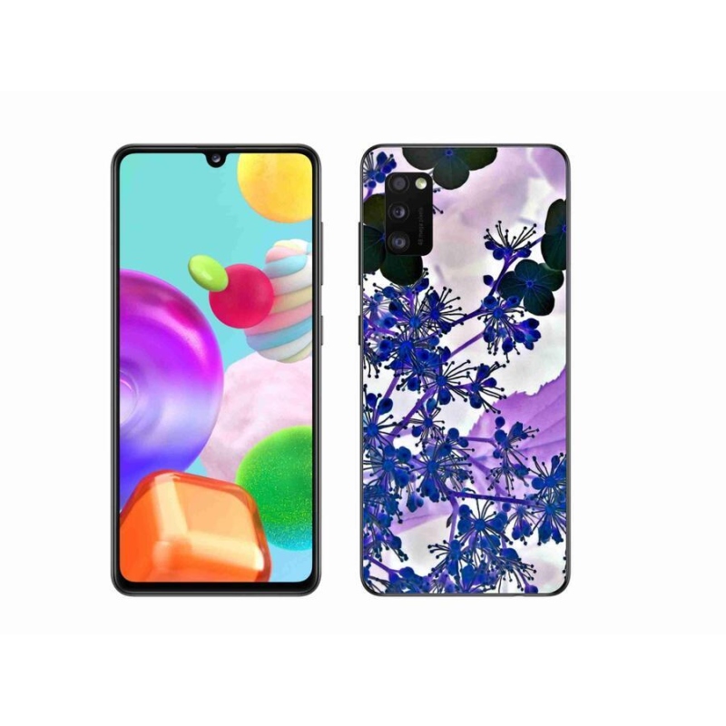 Gélový kryt mmCase na mobil Samsung Galaxy A41 - kvet hortenzie