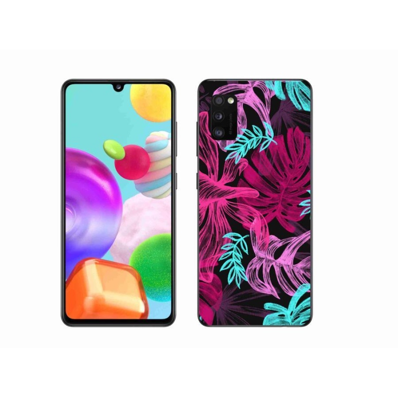 Gélový kryt mmCase na mobil Samsung Galaxy A41 - kvety 1