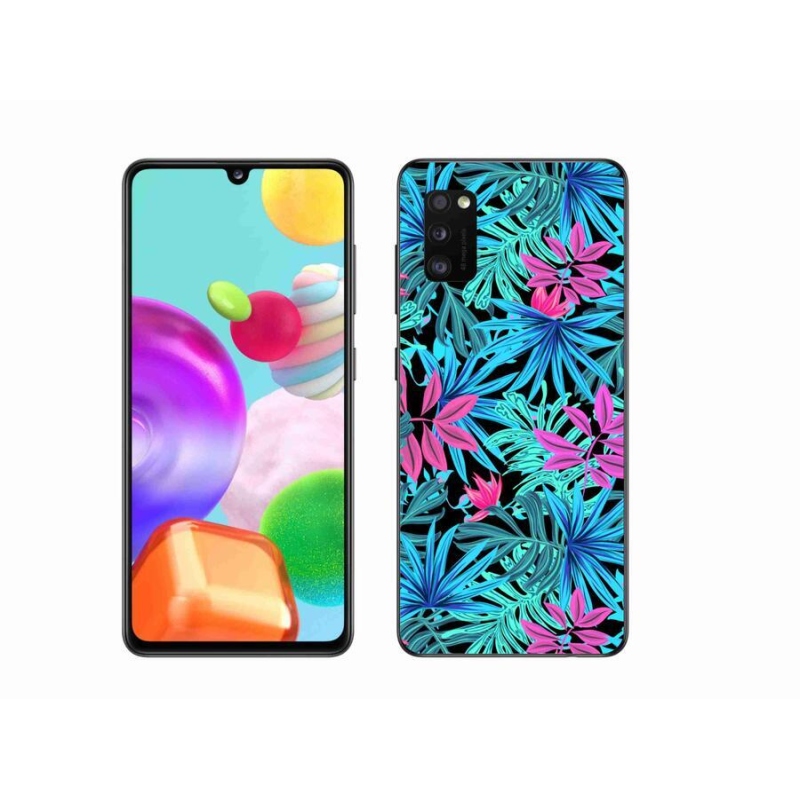 Gélový kryt mmCase na mobil Samsung Galaxy A41 - kvety 3