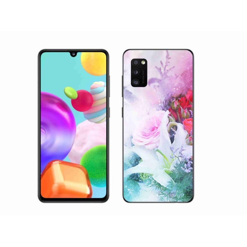 Gélový kryt mmCase na mobil Samsung Galaxy A41 - kvety 4