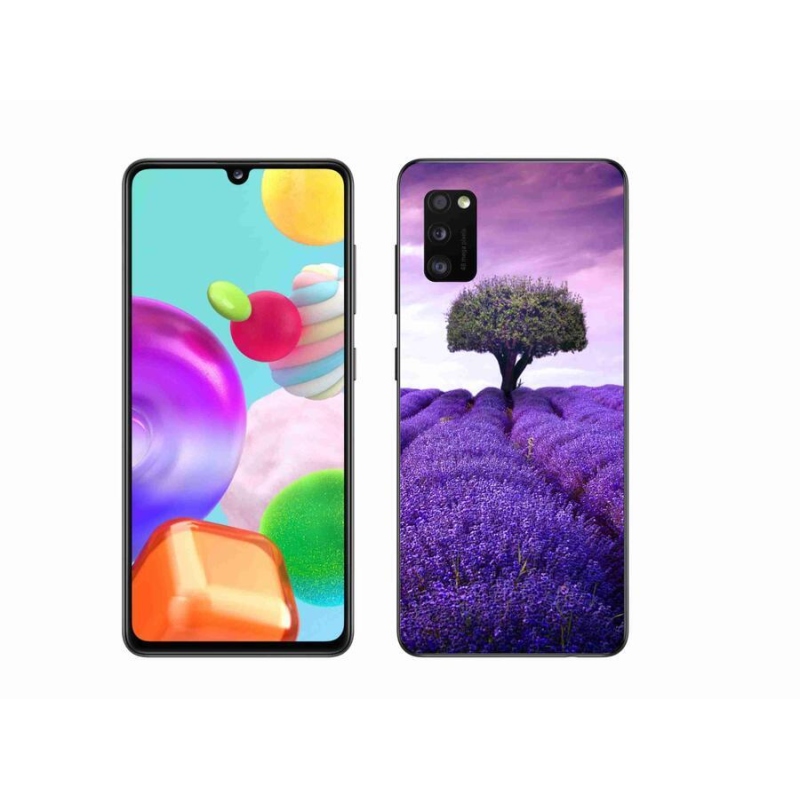 Gélový kryt mmCase na mobil Samsung Galaxy A41 - levanduľová lúka