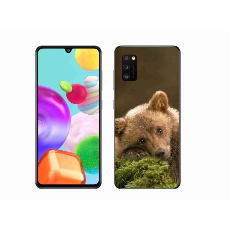 Gélový kryt mmCase na mobil Samsung Galaxy A41 - medveď