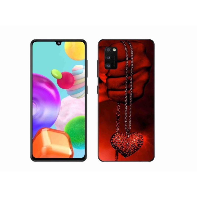 Gélový kryt mmCase na mobil Samsung Galaxy A41 - náhrdelník